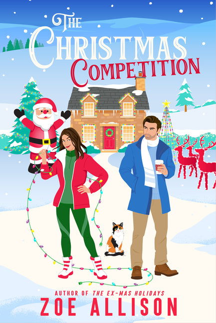 Paperback of The Christmas Competition by Berkley Books, showing the book cover with festive holiday-themed design.