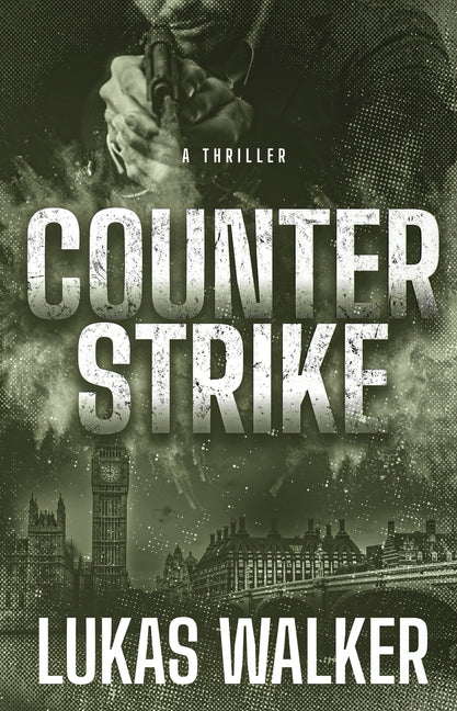 Paperback of Counterstrike: A Thriller by Lukas Walker, featuring a dark, action-filled cover with suspenseful imagery.