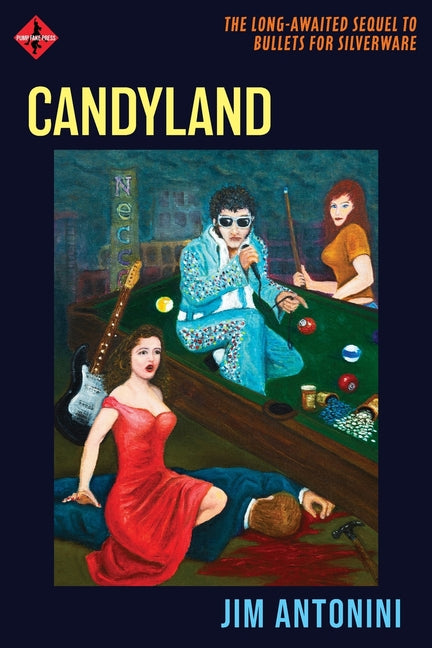 Paperback copy of Candyland board game book by Pump Fake Press, featuring colorful illustrated cover and game-themed design.