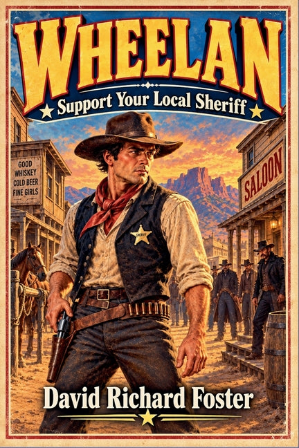 Paperback book titled "Support Your Local Sheriff" by Outlaws Publishing LLC, featuring a sheriff-themed cover illustration.