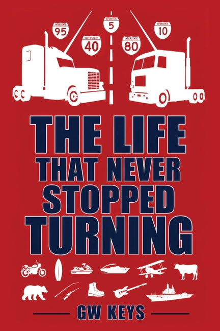 Paperback of "The Life That Never Stopped Turning" by Pbp, showing the book's cover with title and author details.