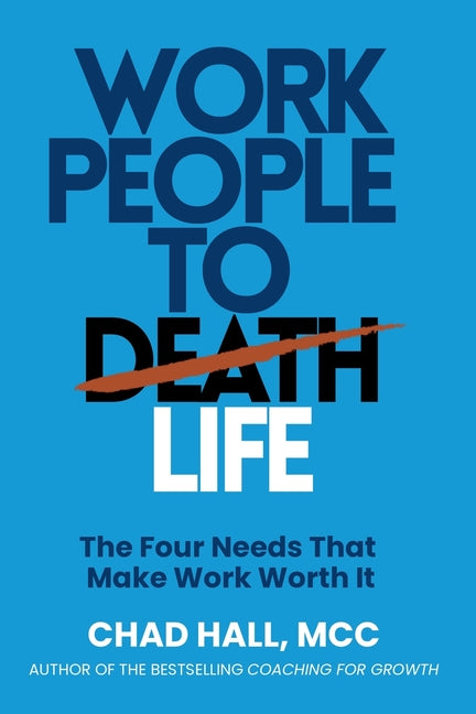Paperback book titled "Work People to Life, Not to Death" by Independently Published, showing the cover with title and author.
