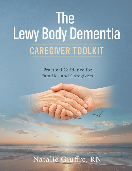 Paperback caregiver toolkit titled "The Lewy Body Dementia" by Paper House, featuring guidebook and resources on managing dementia care.