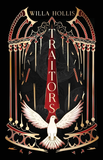 Paperback of "Traitors" by Willa Hollis showing the book cover with title and author's name.