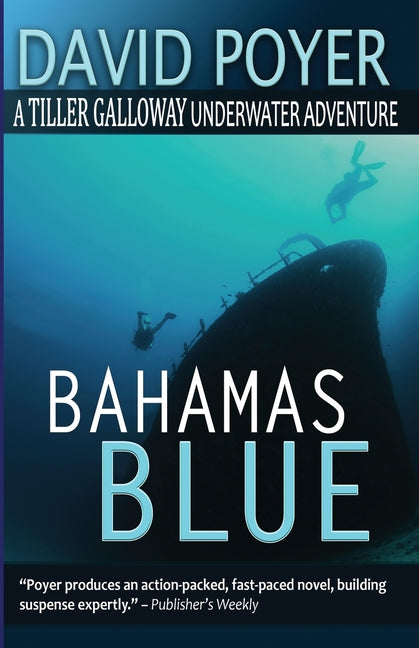 Bahamas Blue paperback book by Northampton House Press with a vibrant blue cover and title on the front.