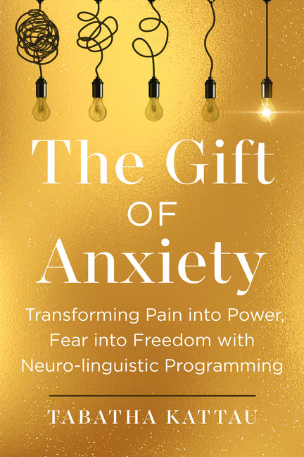 Paperback book titled "The Gift of Anxiety" by Hay House LLC, featuring a calming cover design on a white background.