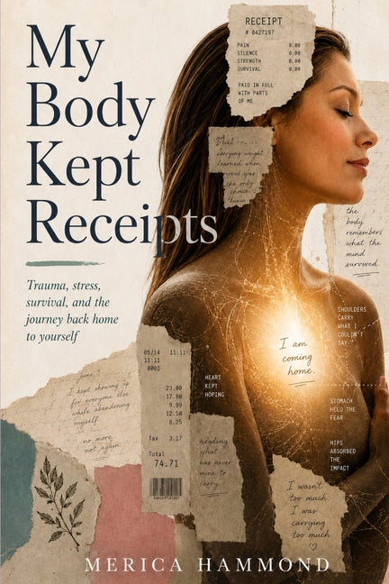 Paperback of "My Body Kept Receipts" by Ubms Publishing, showing the book cover with title and author details.