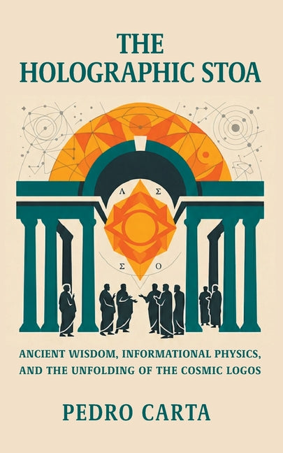 Holographic Stoa paperback book by Wipf & Stock Publishers featuring a colorful holographic cover design.