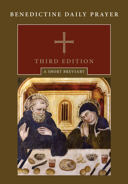 Imitation leather Benedictine Daily Prayer Third Edition breviary with gold embossed title and ribbon marker, by Liturgical Press.