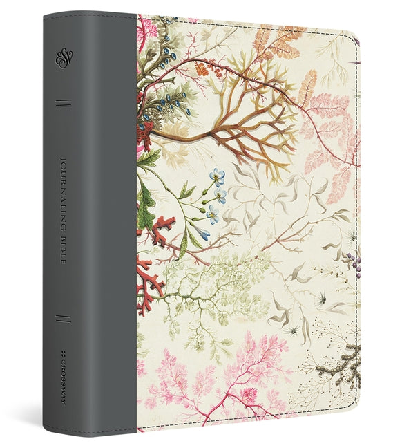 Crossway ESV Journaling Bible with printed Trutone cover in Elegant Grace design, featuring space for notes and full biblical text.