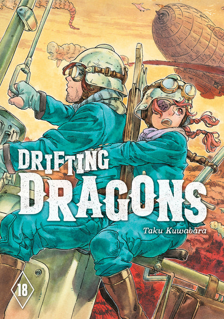Paperback of Drifting Dragons 18 by Kodansha Comics featuring the book cover with colorful dragon illustrations.