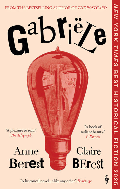 Paperback Gabriele book by Europa Editions with a cover featuring artistic design and vibrant colors.