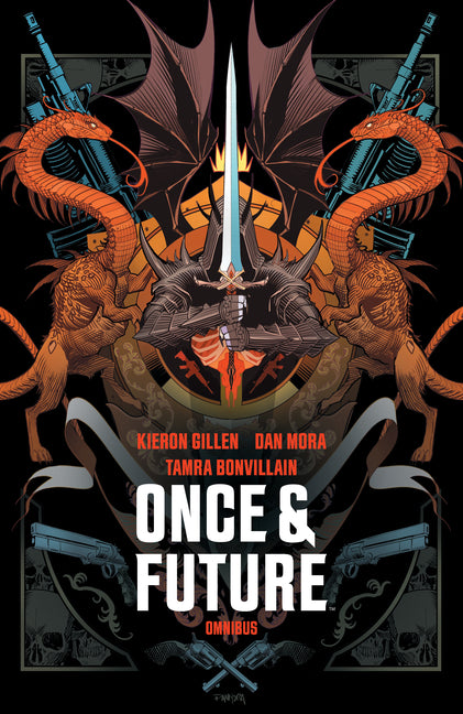 Paperback edition of the Once & Future Omnibus comic book by Boom! Studios featuring vibrant cover art.