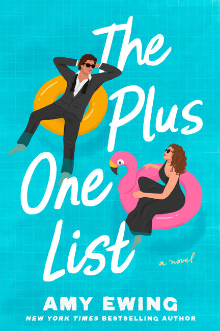 Paperback copy of The Plus-One List novel by Alcove Press, featuring a colorful cover design.