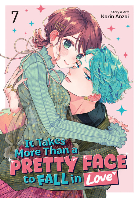 Paperback of "It Takes More Than a Pretty Face to Fall in Love Vol. 7" by Seven Seas, showing the cover with colorful manga art.