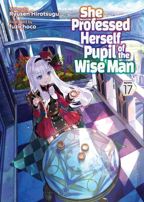 Paperback of She Professed Herself Pupil of the Wise Man Vol. 17 light novel by Airship, featuring a colorful illustrated cover.