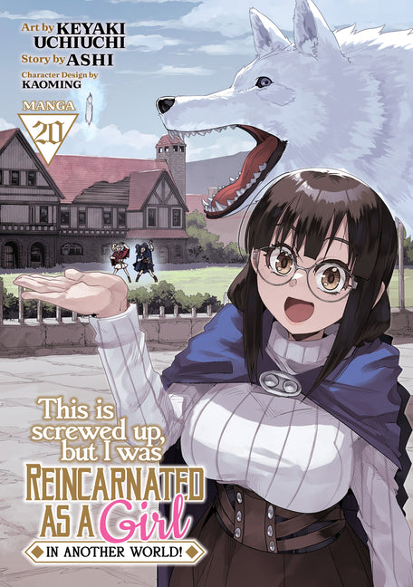 Paperback manga volume 20 of "This Is Screwed Up, But I Was Reincarnated as a Girl in Another World!" by Seven Seas, featuring colorful cover art.