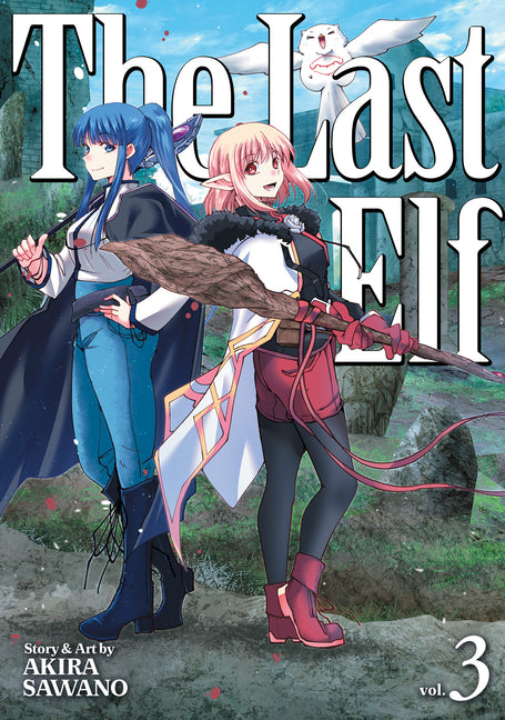 Paperback of The Last Elf Vol. 3 comic book by Seven Seas featuring colorful fantasy elf characters on the cover.