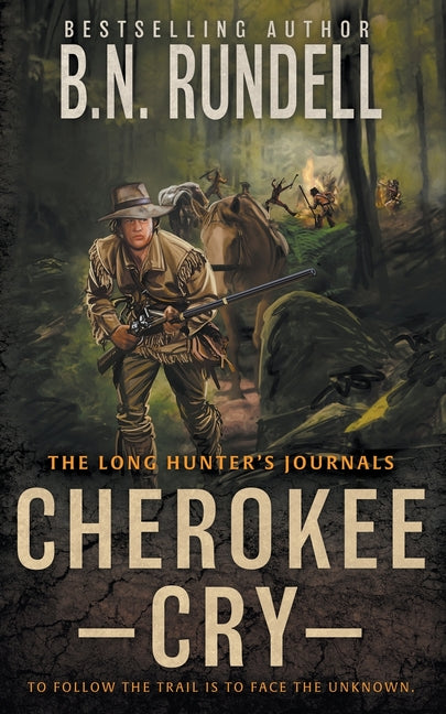 Paperback of Cherokee Cry: A Mountain Man Western Series by Wolfpack Publishing LLC, featuring a rugged mountain man on the cover.