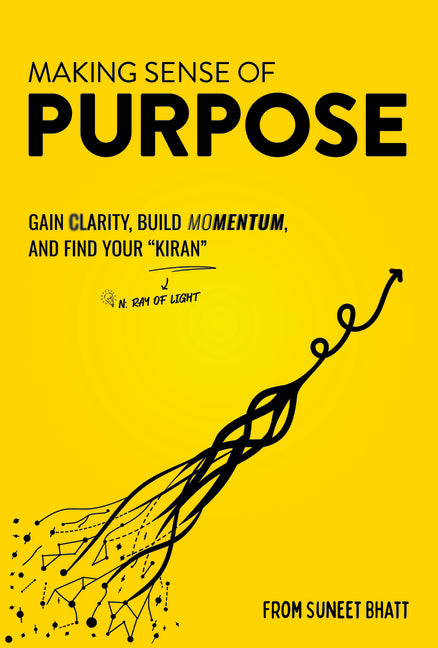 Paperback book titled "Making Sense of Purpose" by N. Ray of Light, focusing on clarity, momentum, and personal purpose.