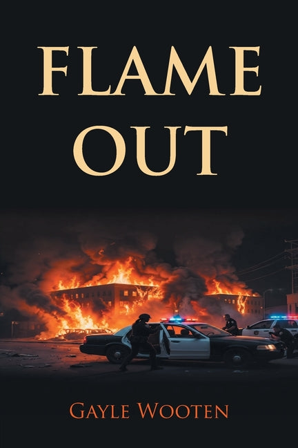 Paperback book titled Flame Out by Hawes & Jenkins with a dark, fiery cover design, featuring flames and dramatic artwork.