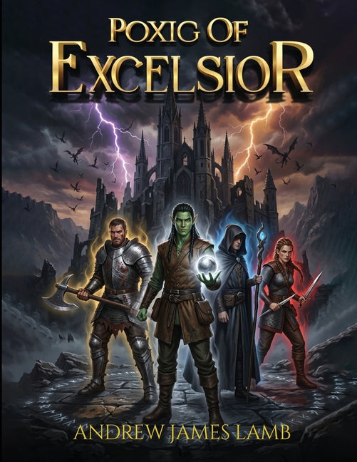 Paperback of Poxig of Excelsior by Writer Cosmos, showing the book cover with title and author details.