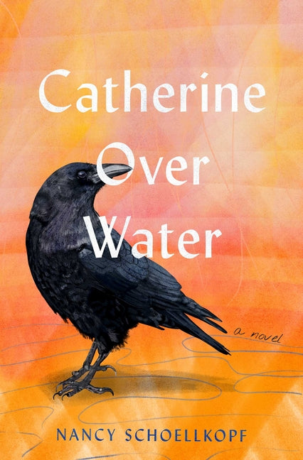 Paperback of Catherine Over Water novel by She Writes Press, featuring a cover with abstract artwork and title text.
