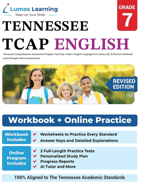 Paperback Tennessee Grade 7 English Language Arts Literacy Practice Workbook for the Tennessee Comprehensive Assessment Program.
