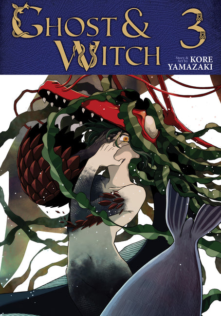 Paperback of Ghost and Witch Vol. 3 manga by Seven Seas, featuring cover art with ghostly and witch-themed illustrations.