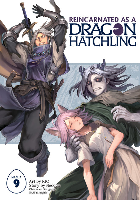 Paperback manga volume 9 of Reincarnated as a Dragon Hatchling by Seven Seas, featuring colorful dragon and fantasy artwork on cover.