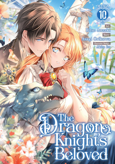 Paperback manga volume 10 of The Dragon Knight's Beloved by Seven Seas, featuring colorful cover art with characters from the series.