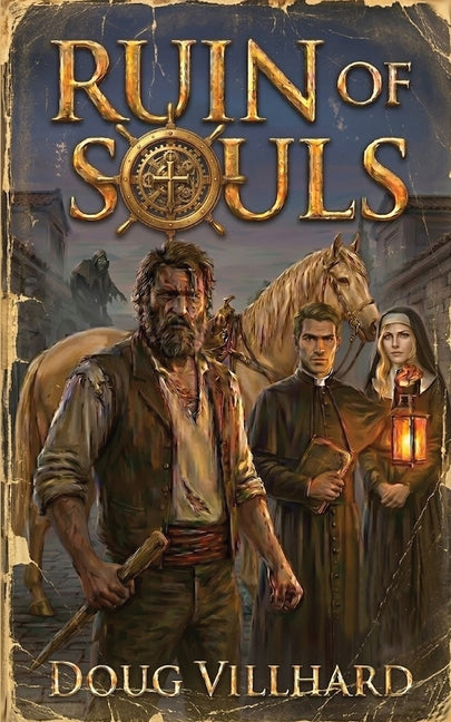 Paperback copy of "Ruin of Souls" by Mabel Publishing LLC, featuring the book cover with dark, atmospheric artwork.