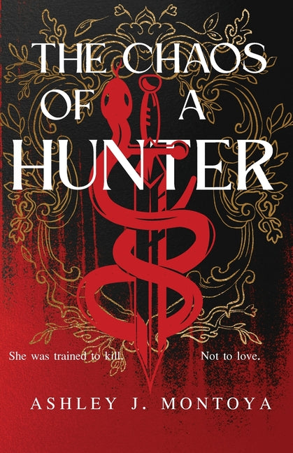 Paperback copy of The Chaos of a Hunter by Am Books, featuring the book cover with dark, intense artwork.