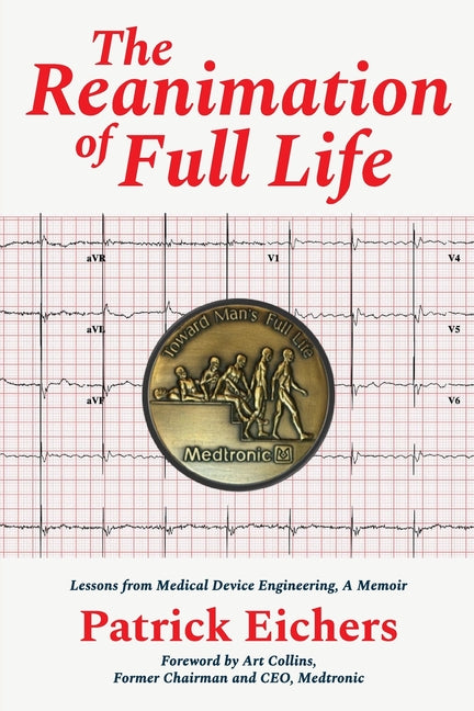 Paperback copy of "The Reanimation of Full Life" memoir by Forest Floor Publishing, featuring the book cover with title and author details.