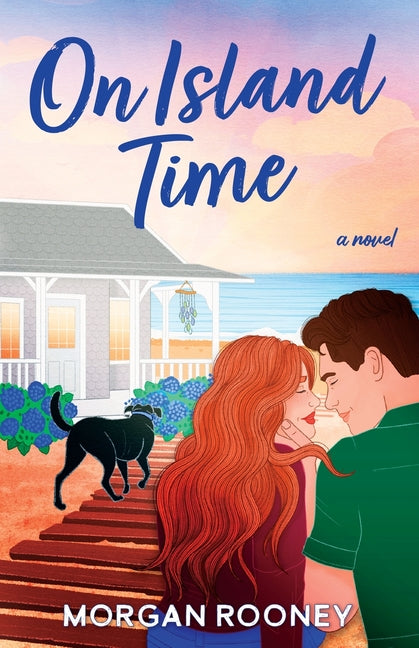Paperback book titled "On Island Time" by Morgan Rooney with a beach-themed cover design.