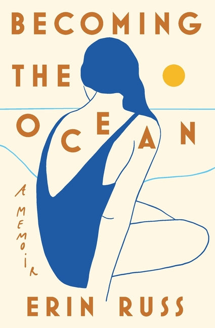 Paperback copy of "Becoming the Ocean: A Memoir" by Twenty Fourteen Press, showing the book cover with ocean-themed artwork.
