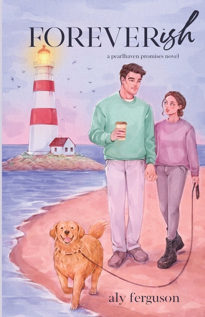 A paperback copy of Foreverish by Alyssa Ferguson, featuring a colorful cover design with vibrant artwork.