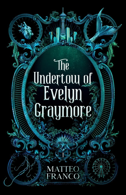 Paperback of The Undertow by Evelyn Graymore, authored by Matteo Franco, featuring a cover with dark ocean waves and mysterious imagery.