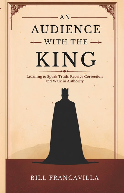 Paperback book titled "An Audience with the King" by Tmm Publishing, featuring a cover with a regal design and inspiring message.