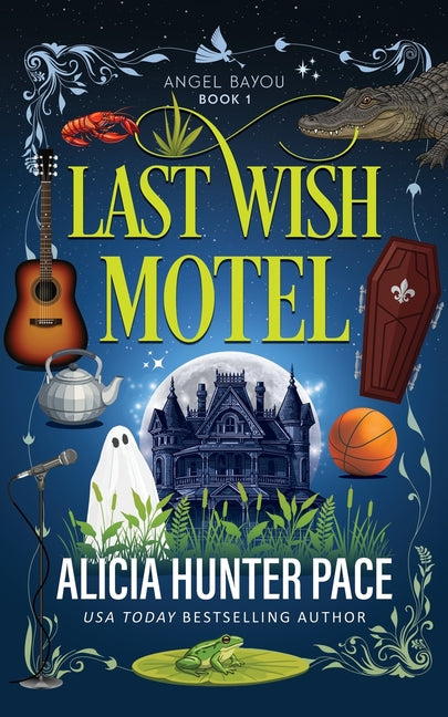 Paperback of Last Wish Motel: A Small Town Single Mom Romance by Pearls & Magnolias Press, featuring a cozy small town scene on the cover.