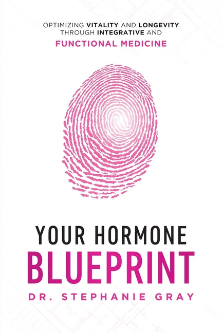 Paperback book titled "Your Hormone Blueprint" by Blueprint Health & Family Press, focusing on hormone health and longevity.
