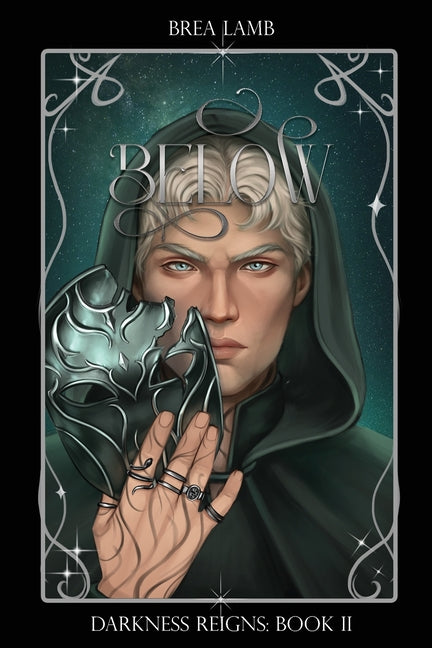 Paperback book titled "Below" by Brea Lamb with a dark cover and abstract artwork, shown lying on a surface.