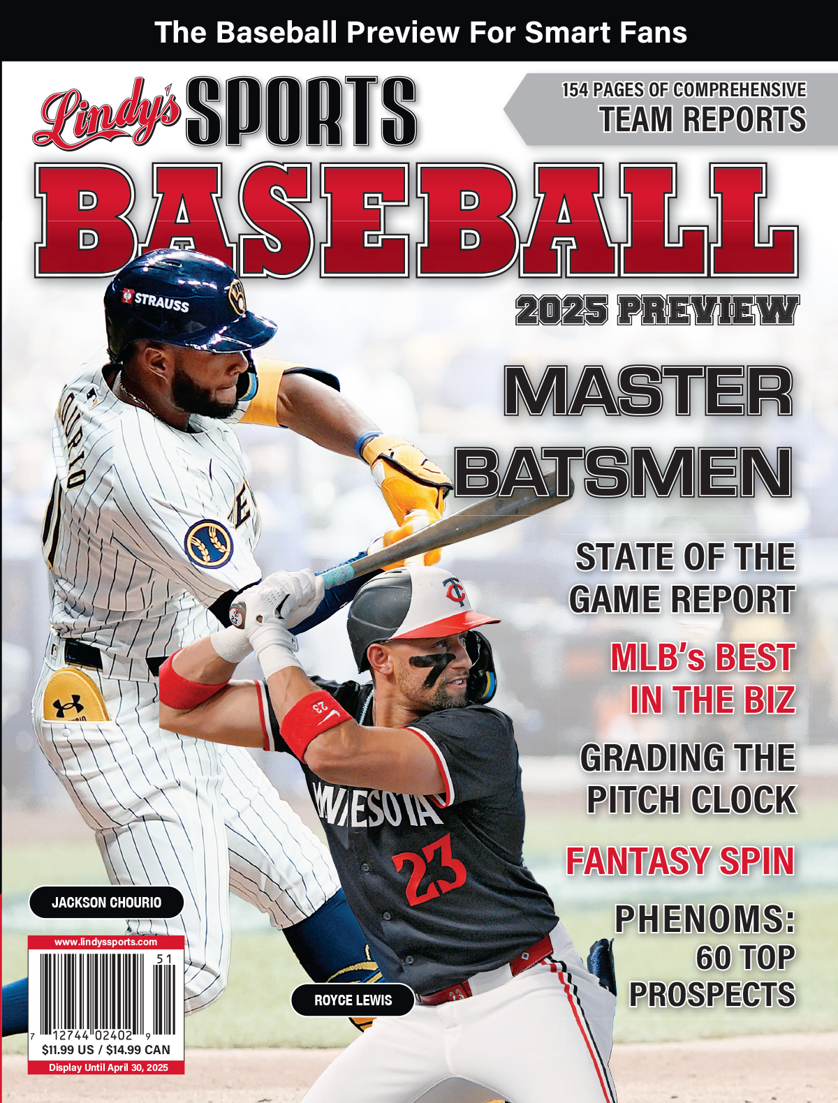 2025 Lindy's Baseball Preview Magazine