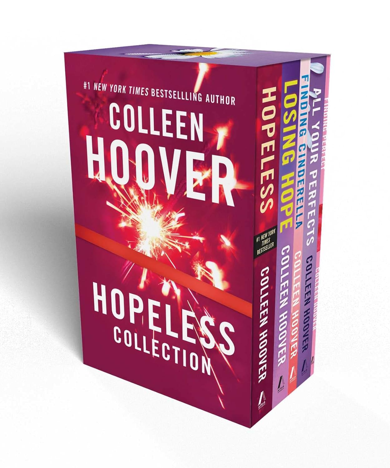 Colleen Hoover Hopeless Boxed Set: Hopeless, Losing Hope, Finding Cinderella, All Your Perfects, Finding Perfect - Box Set (Boxed Set) Paperback Atria Books