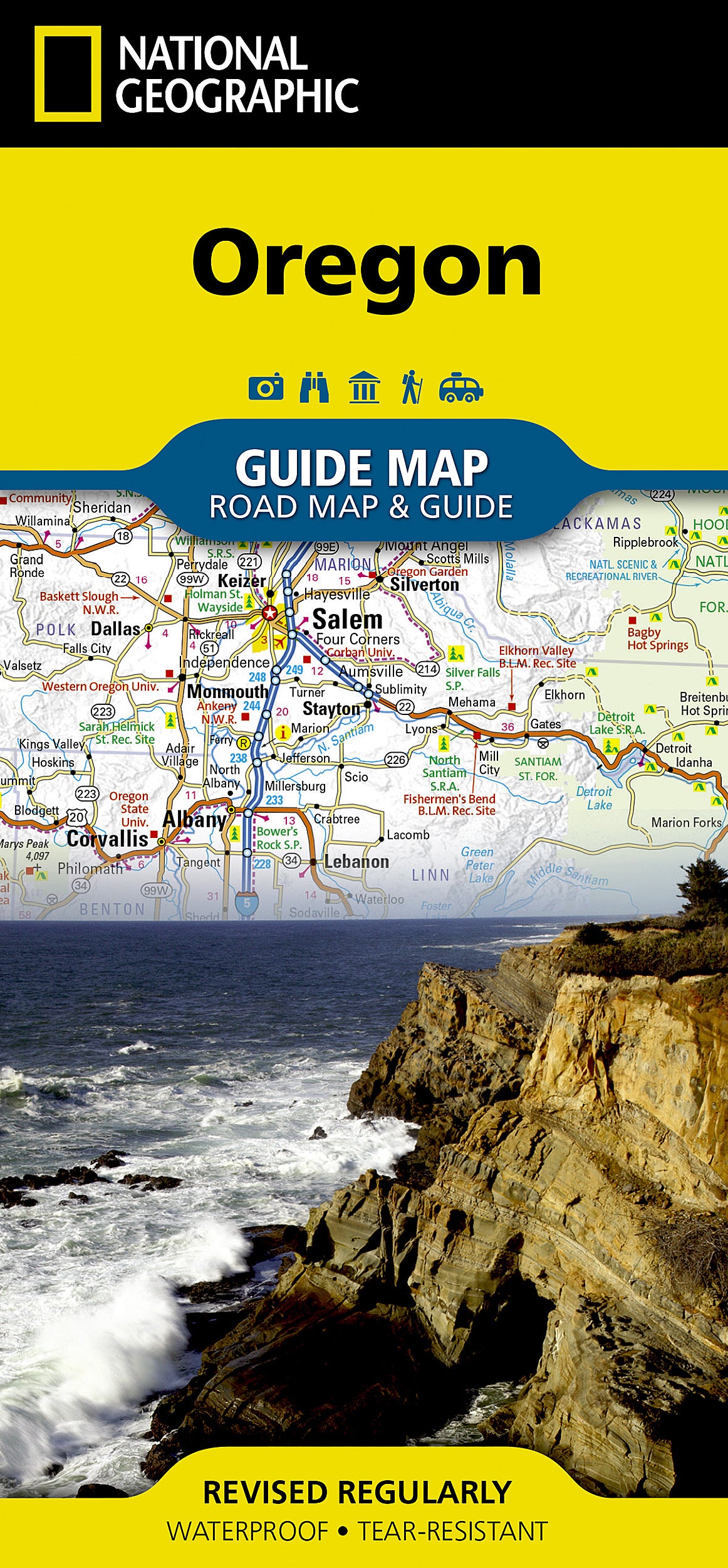 Oregon Map National Geographic Guide Map by SureShot Books Publishing LLC
