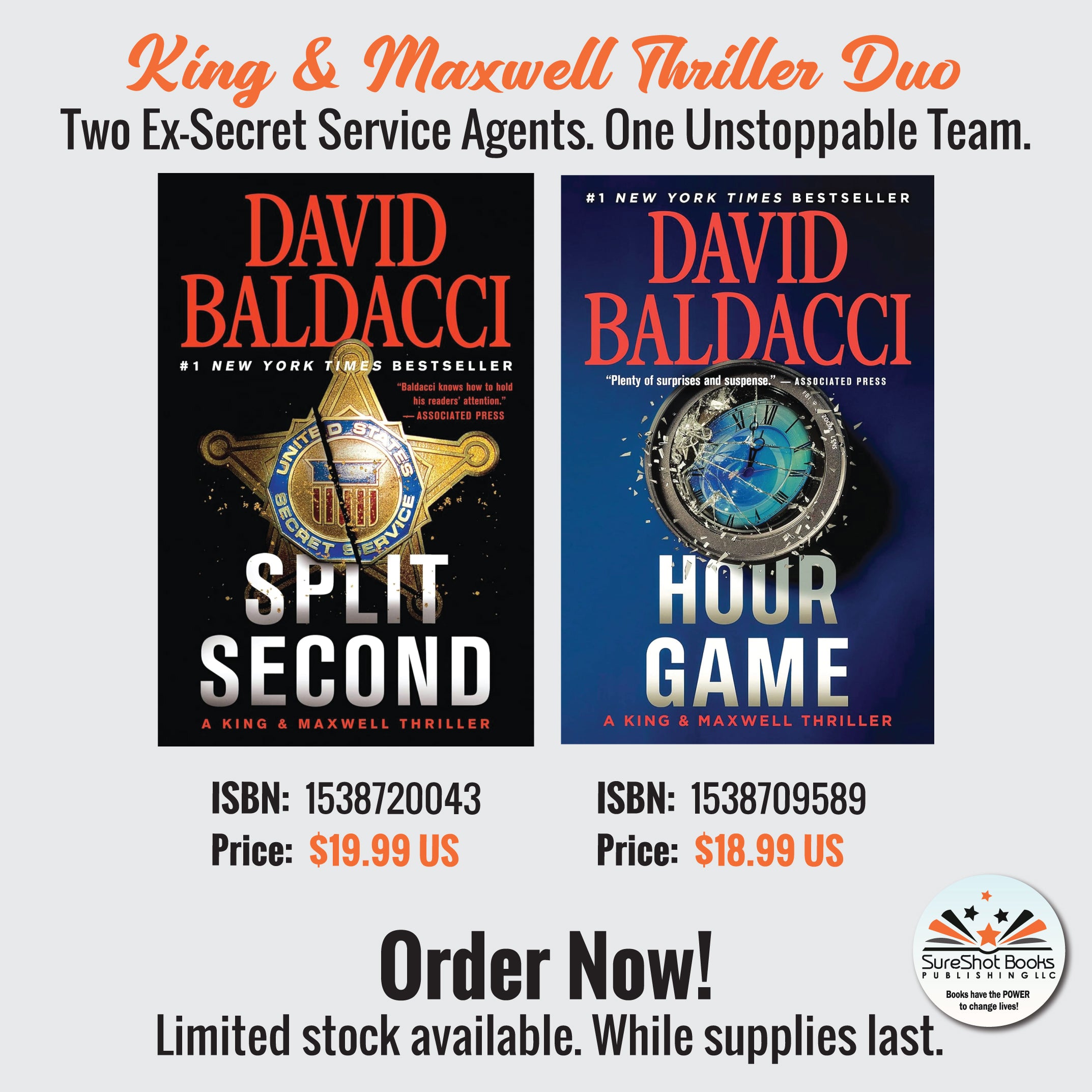 King & Maxwell Thriller Duo - Two Ex-Secret Service Agents. One Unstoppable Team - SureShot Books Publishing LLC