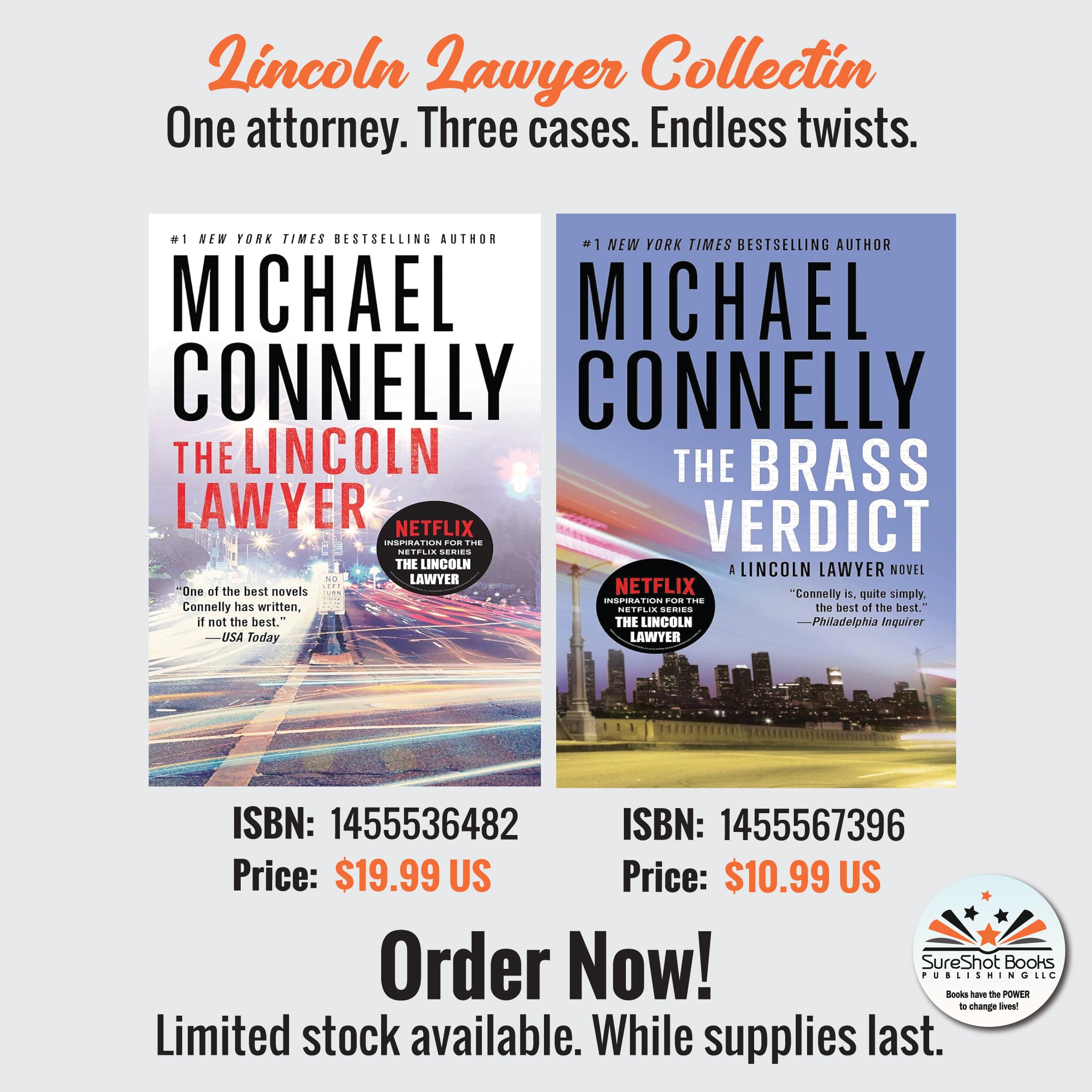Lincoln Lawyer Collection - One attorney. Three cases. Endless twists - SureShot Books Publishing LLC