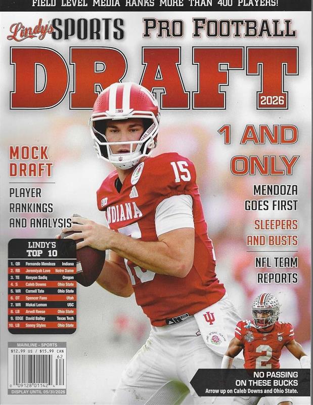 Lindy's Sports Pro Football Draft 2026 - SureShot Books Publishing LLC