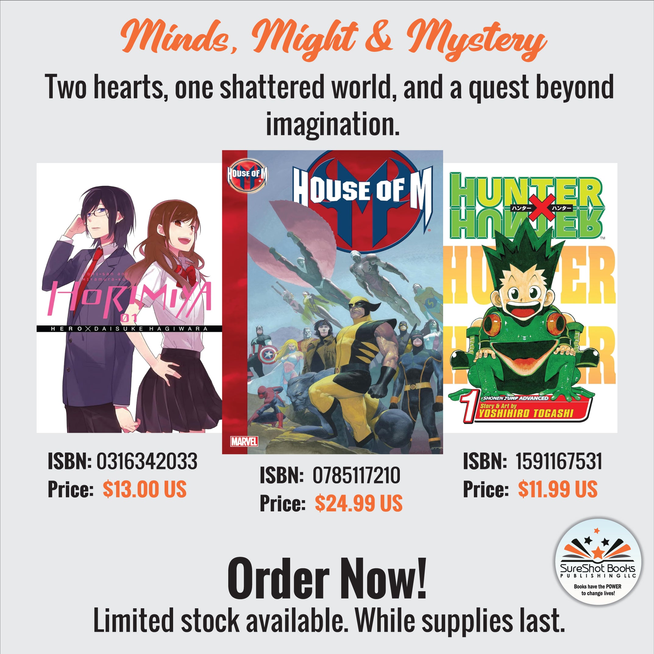 Minds, Might & Mystery - Two hearts, one shattered world, and a quest beyond imagination