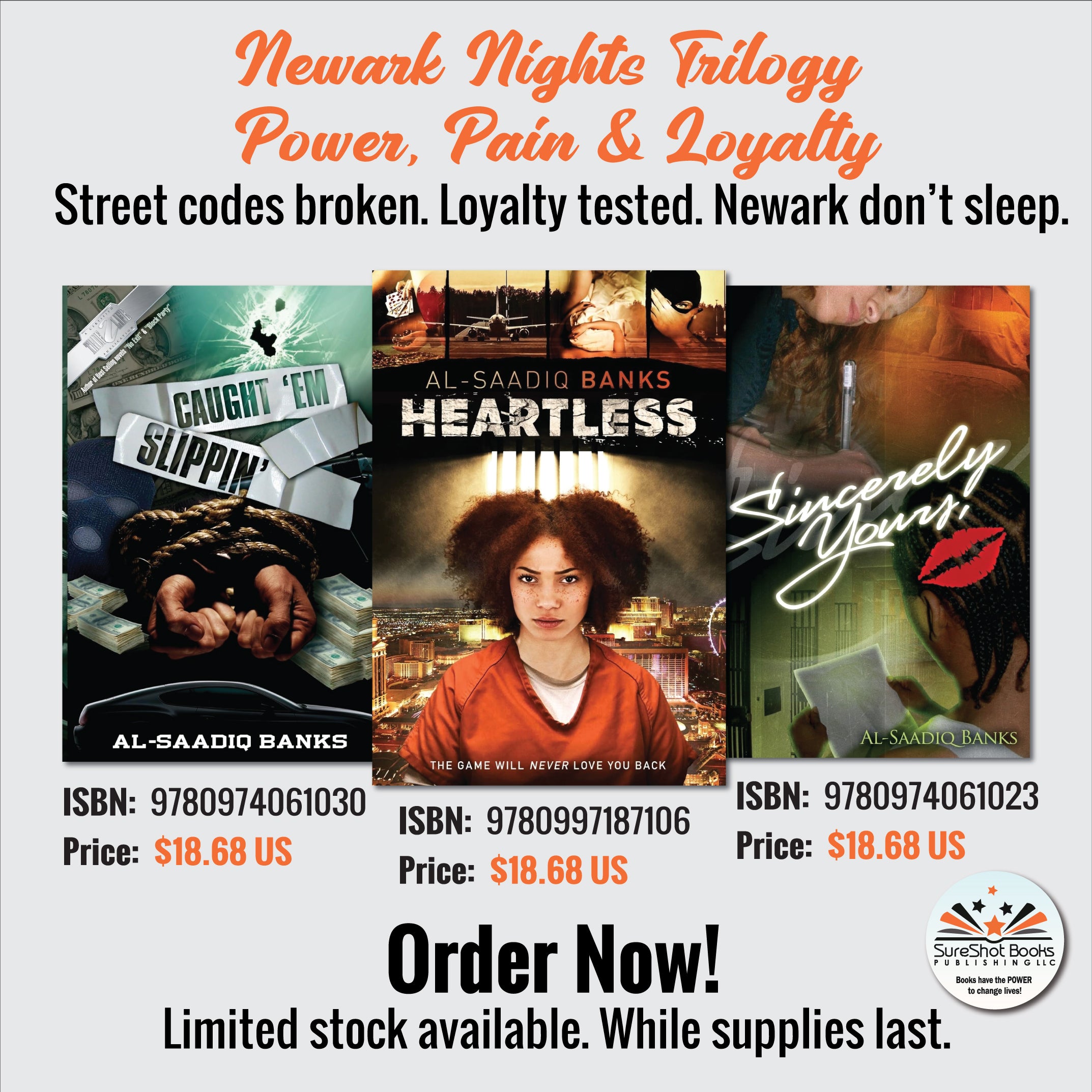 Newark Nights Trilogy - Brick City Hustle. Blood Money. No Escape